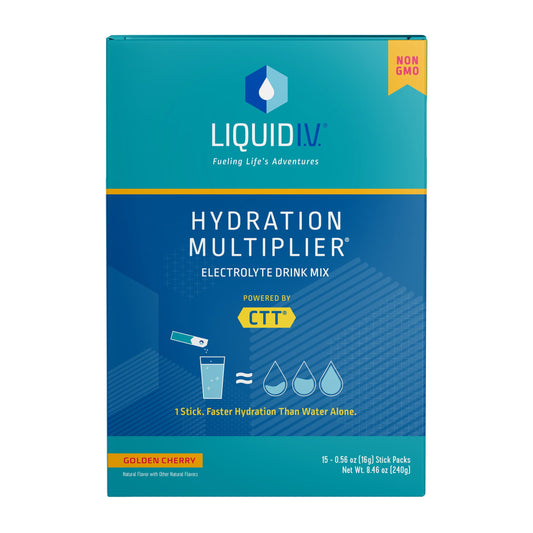 Liquid I.V. Hydration Multiplier 15ct Box Golden Cherry