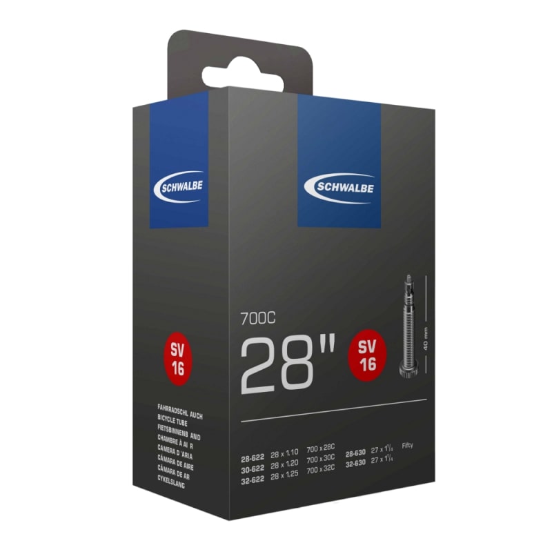 Schwalbe Standard Tube, 40mm Presta Valve - 700 x 28