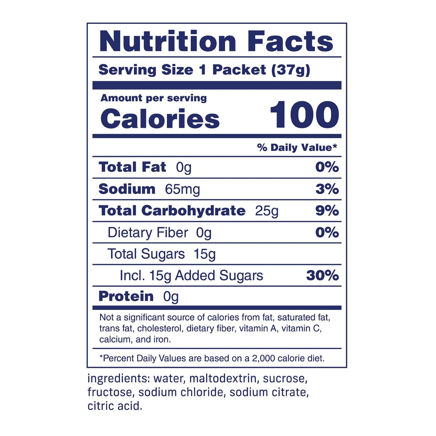 Carbs Fuel 25g Energy Gels 24ct Box Original