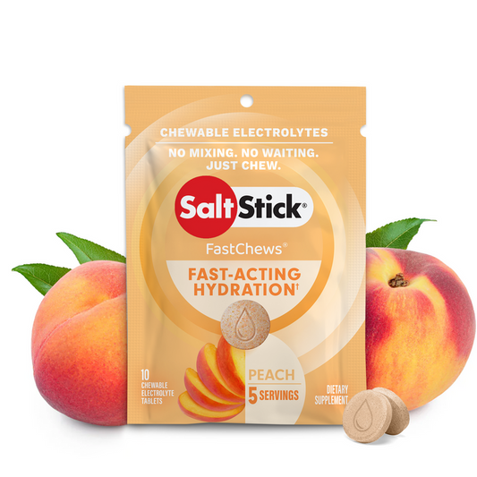 SaltStick FastChews 10ct Packets (Box of 12) Peach