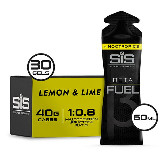 SIS Beta Fuel + Nootropics Gel 60ml 30 Pack Lemon & Lime