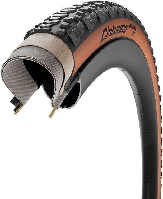 Pirelli Cinturato Gravel RC Tire, TLR, Classic Tan - 700x40C