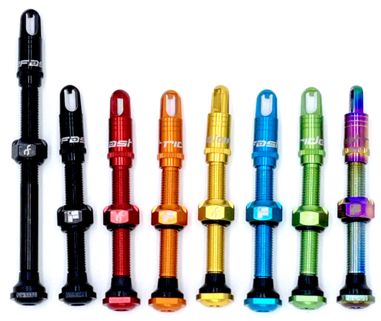 Fix Mfg RideFast Nut Jobs Tubeless Valve Stems 70mm Black