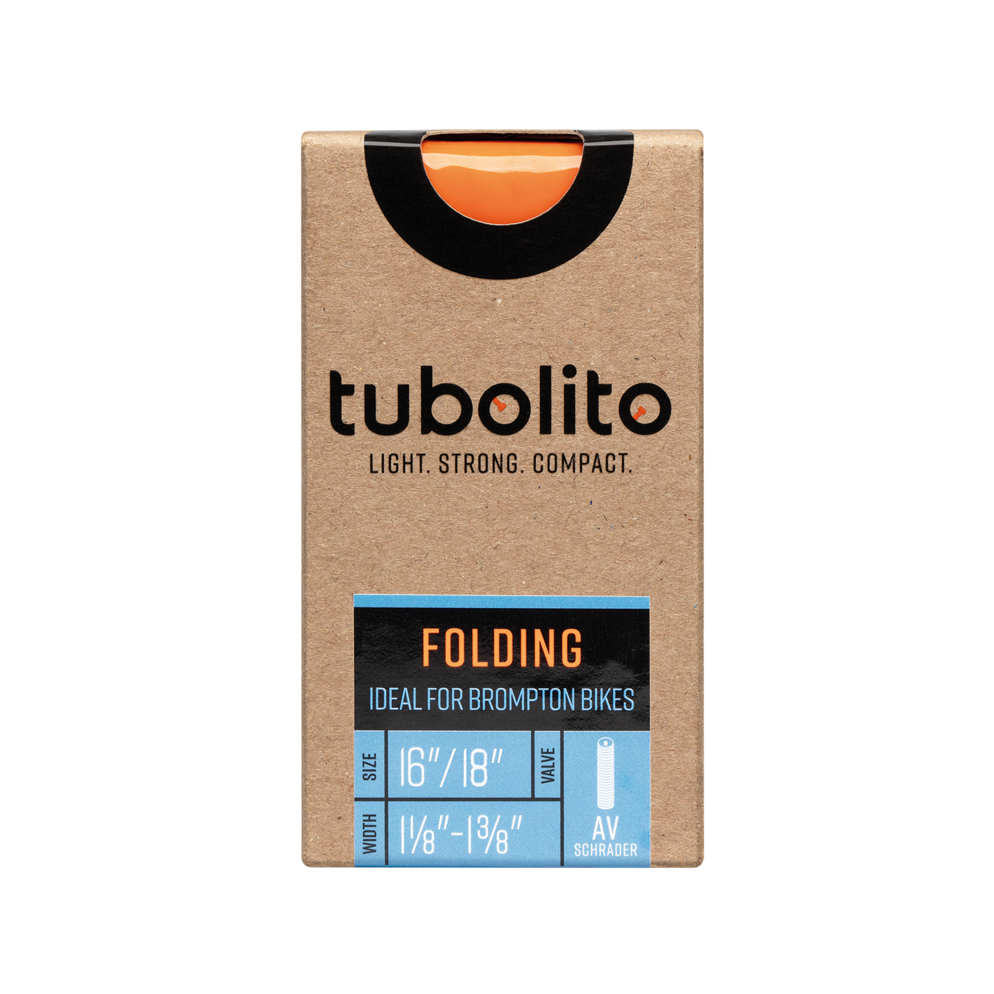 Tubolito Tubo Folding Bike 16 x 1 1/8-1 3/8" Brompton Tube 40mm Schrader