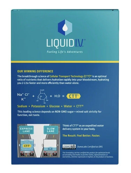 Liquid I.V. Hydration Multiplier 15ct Box Lemon Lime