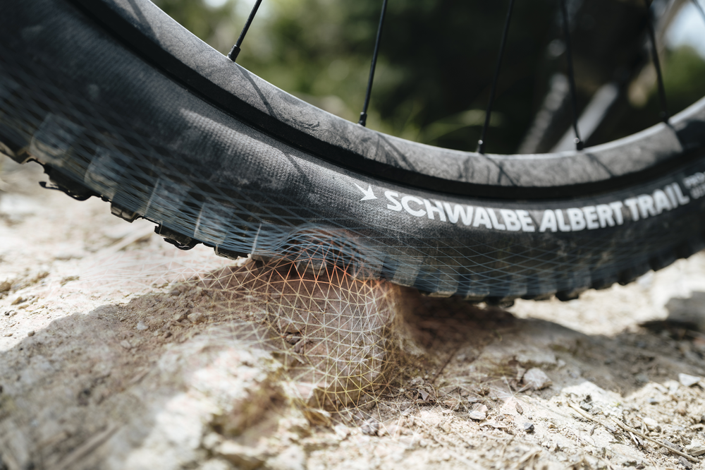 Schwalbe Albert Trail Pro Evo Tire, TLR, Radial, Addix Ultra Soft Black 29x2.50