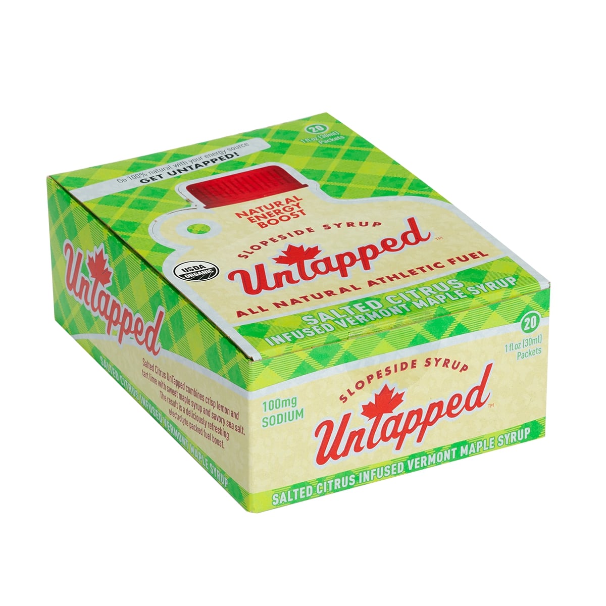 UnTapped Energy Gel 20ct Box Salted Citrus