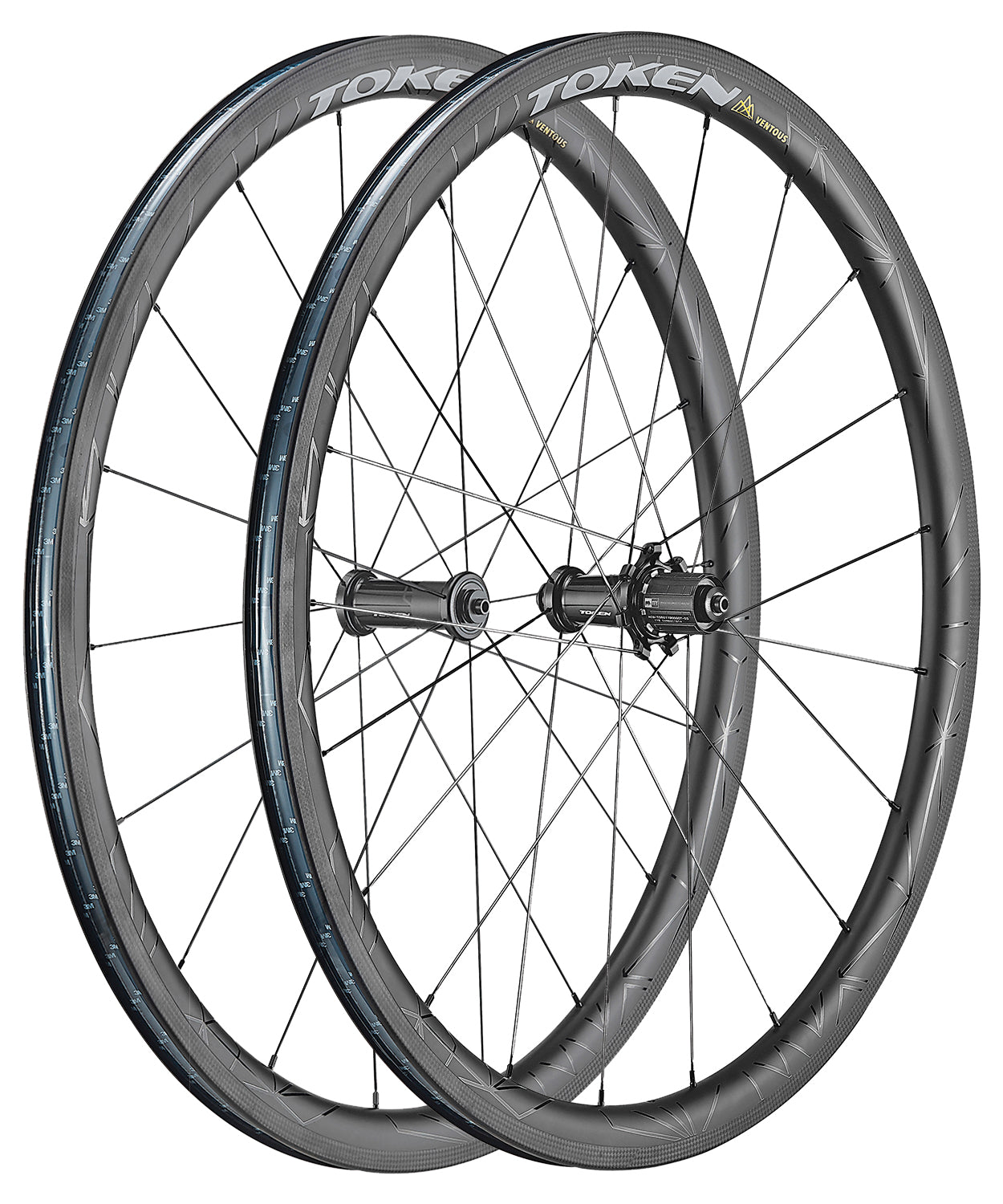 Token Ventous Rim 36mm Carbon Tubeless Road Racing Wheelset SRAM XDR SRAM XDR