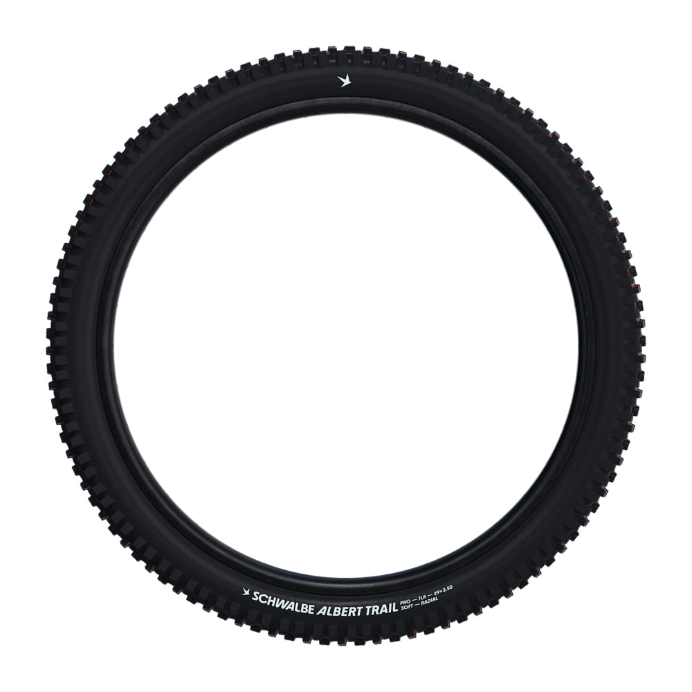Schwalbe Albert Trail Pro Evo Tire, TLR, Radial, Addix Soft Black 29x2.50