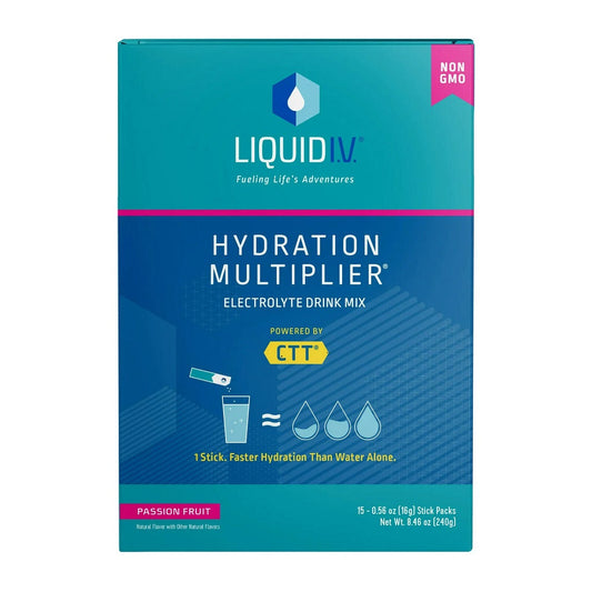Liquid I.V. Hydration Multiplier 15ct Box Passion Fruit