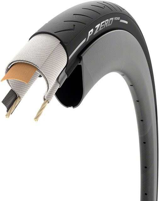 Pirelli P Zero Road Tire, Clincher, TT, Black - 700x26C