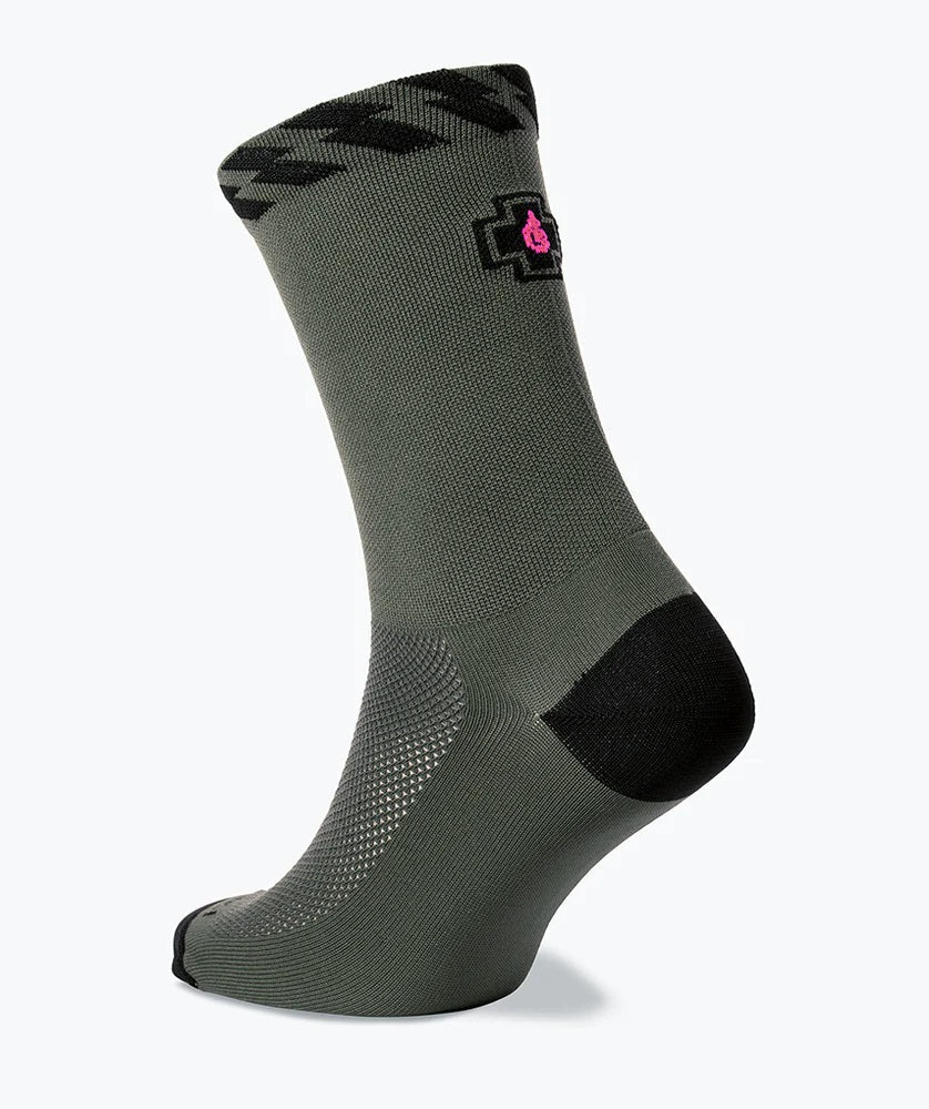 Muc-Off Tech Rider Socks - Green, US 10-12