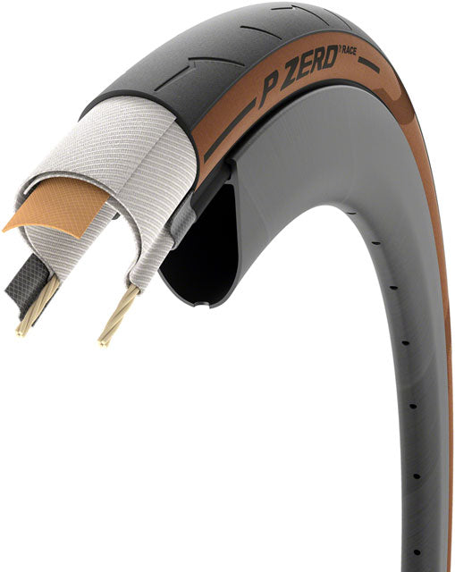 Pirelli P Zero Race Tire, Clincher, TT, Classic Tan - 700x28C