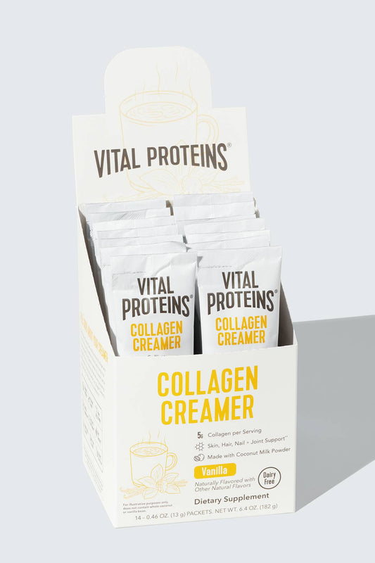 Vital Proteins Collagen Creamer Vanilla Stick Pack Box 14ct
