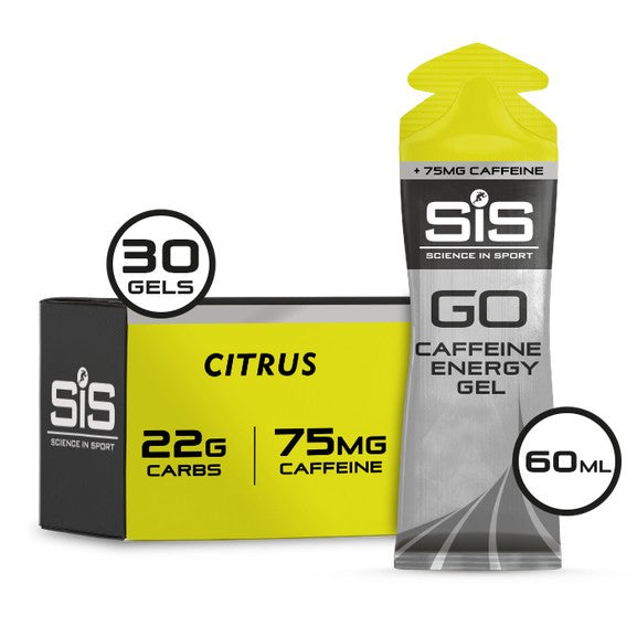 SIS Go Energy + 75mg Caffeine Gel 60ml 30 Pack Citrus
