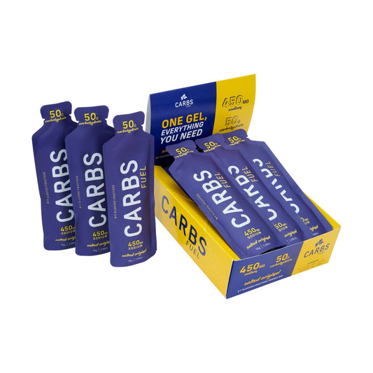 Carbs Fuel 50g Energy Gels 12ct Box Salted Original