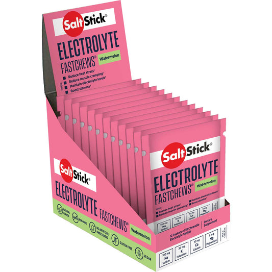 SaltStick FastChews 10ct Packets (Box of 12) Watermelon