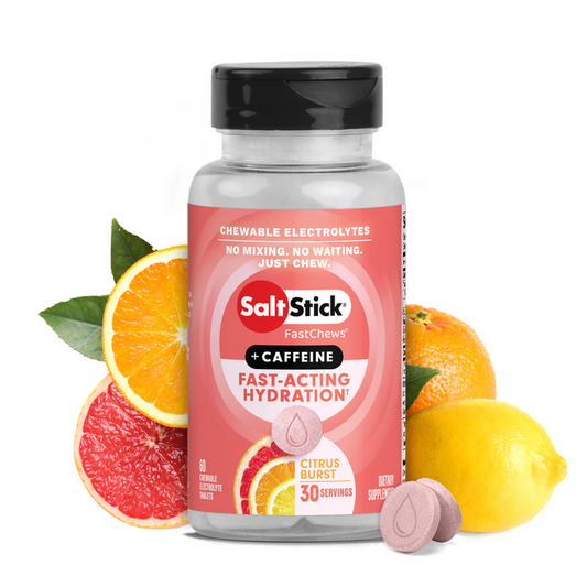 SaltStick FastChews + Caffeine 60ct Bottle Citrus Burst
