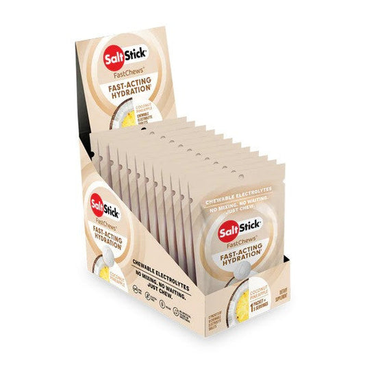 SaltStick FastChews 10ct Packets (Box of 12) Coconut Pineapple