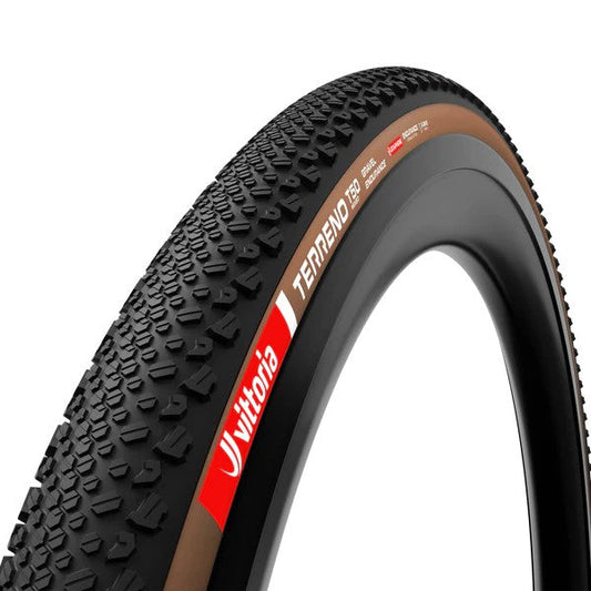 Vittoria Terreno T50 Gravel Endurance Tire, TLR, Black/Brown, G2.0 - 700x40C
