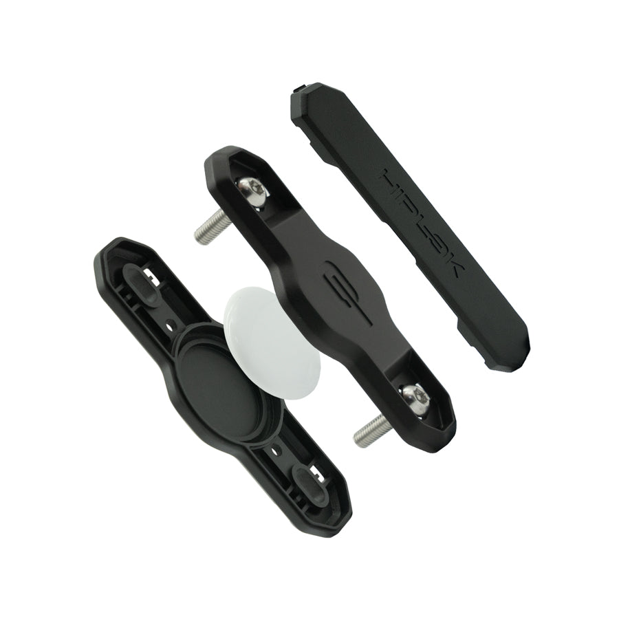 Hiplok Track Z Lok Bracket AirTag Holder Black