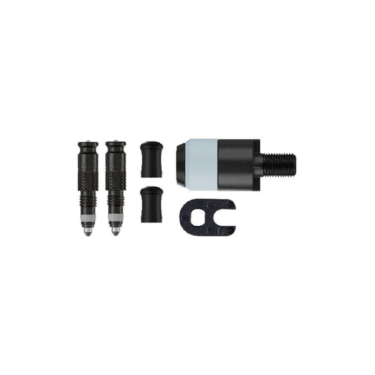 Schwalbe Clik Valve Conversion Kit - Presta Valves, Pair with Pump Head Adapter