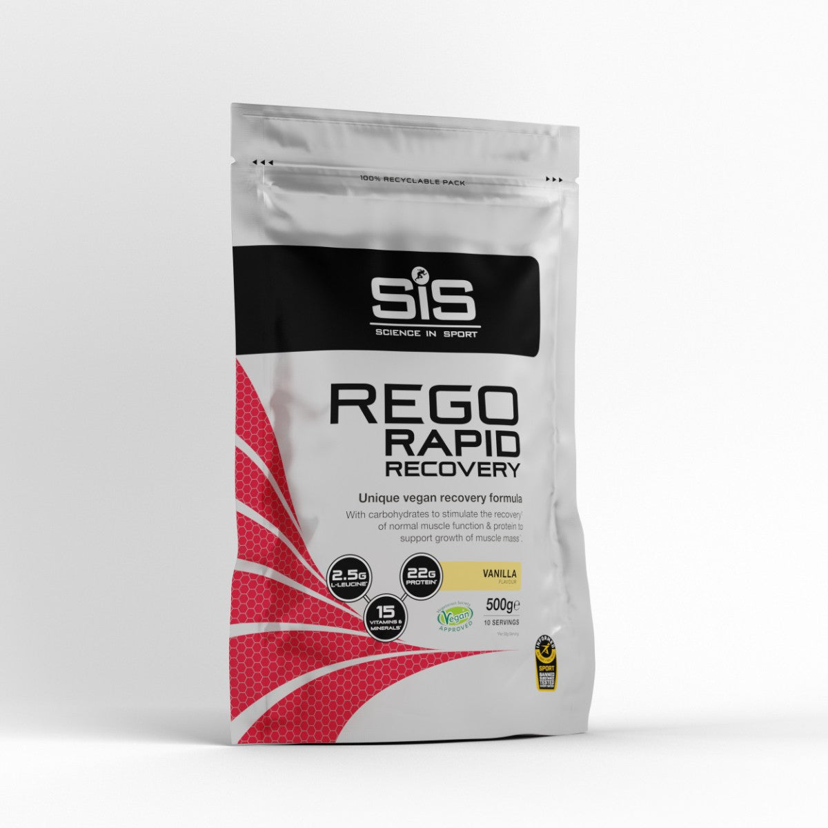 SIS Rego Rapid Recovery Powder 500g 10 Servings Vanilla