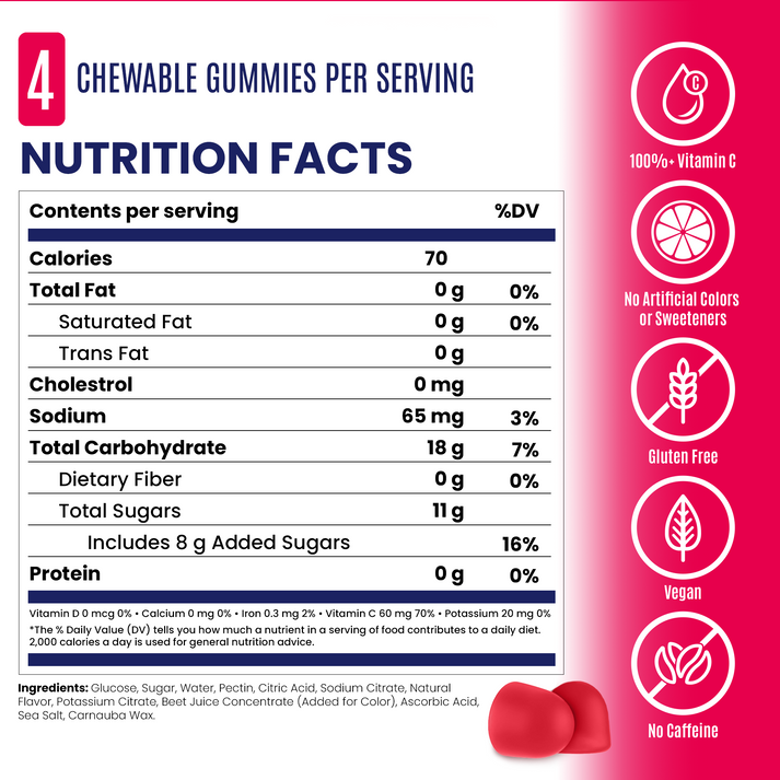 Saltstick Energy Gummies 10 Packs Strawberry