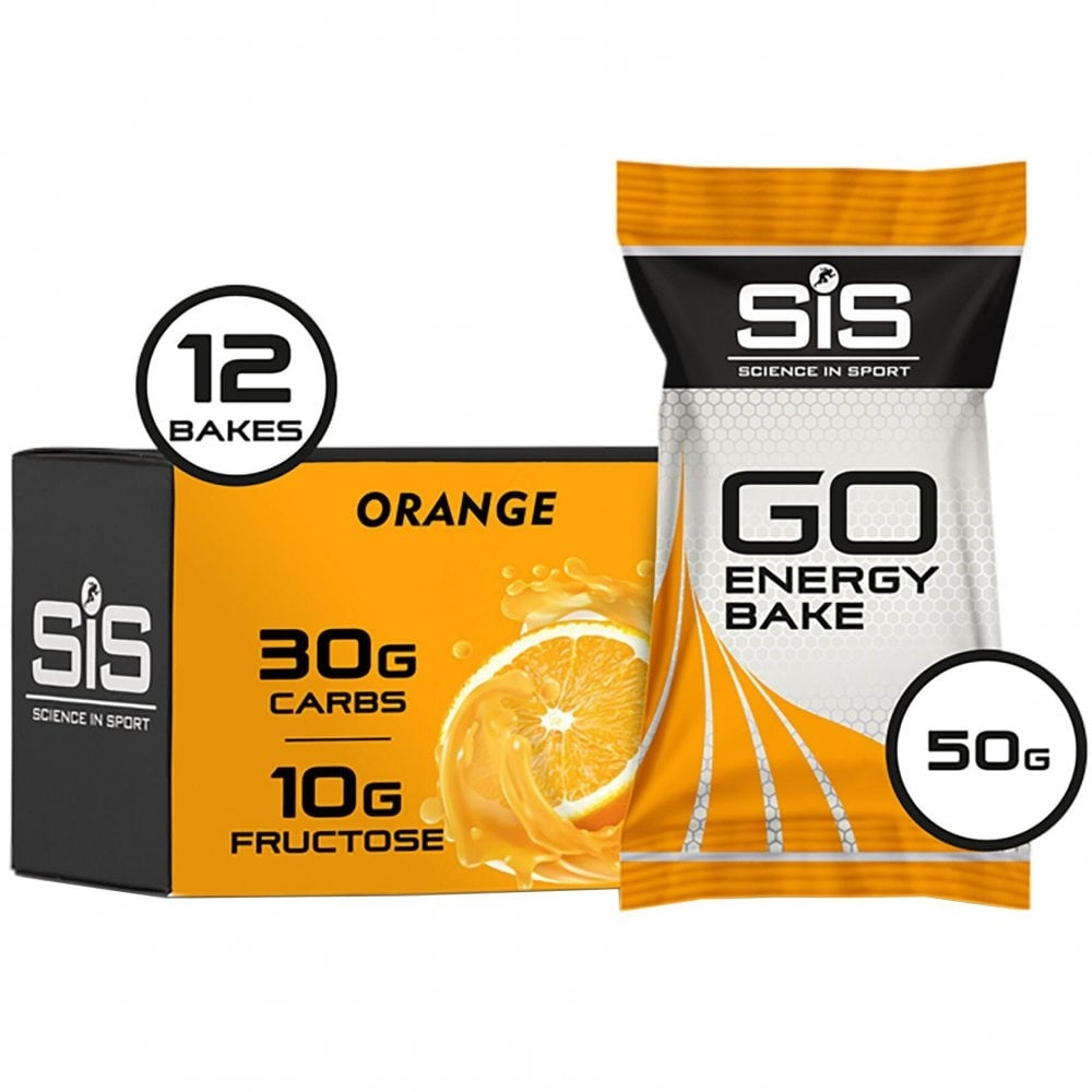 SIS Go Energy Bake Bar 50g 12 Pack Orange