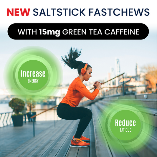 SaltStick FastChews + Caffeine 10ct Packets (Box of 12) Citrus Burst