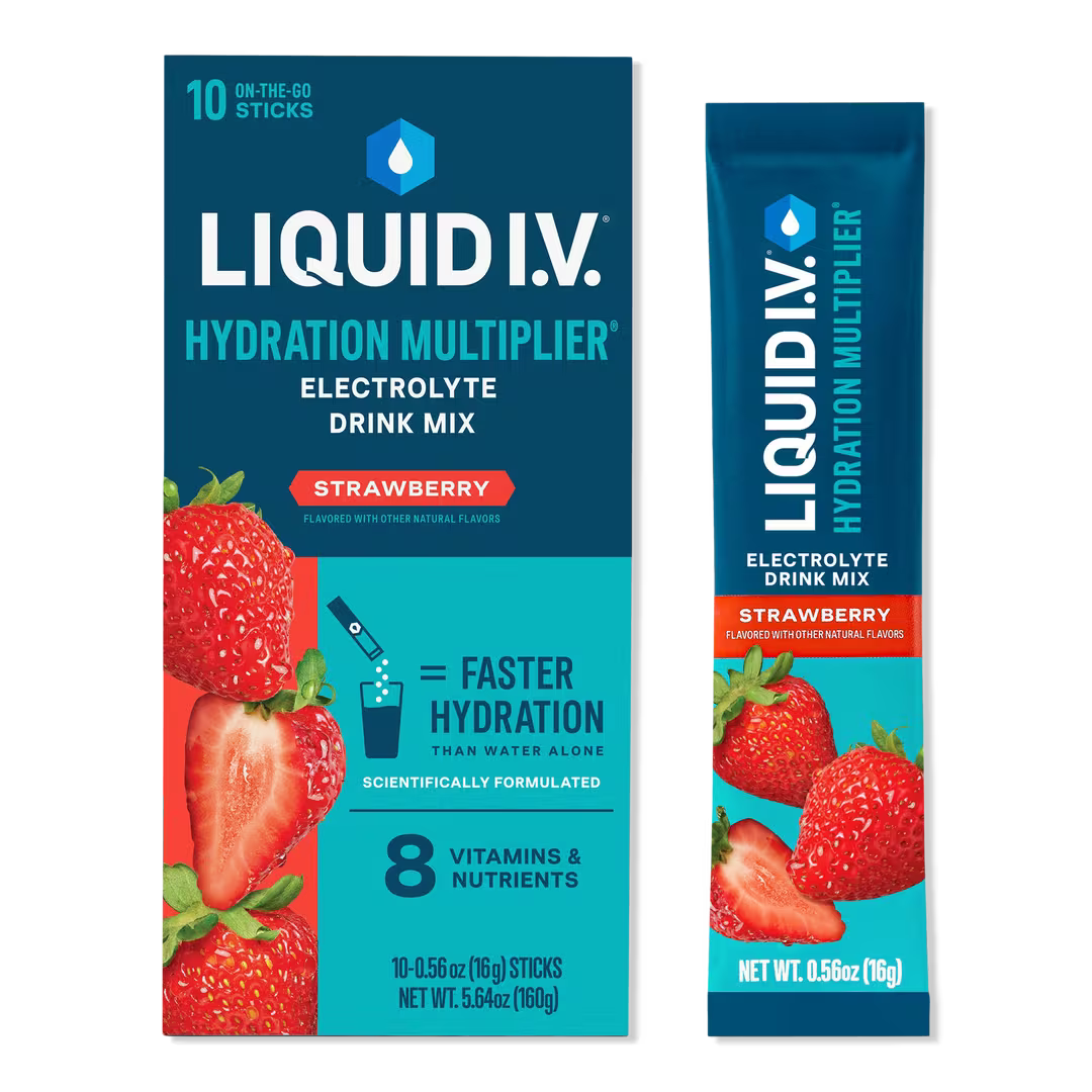 Liquid I.V. Hydration Multiplier 8ct Display Caddy Strawberry