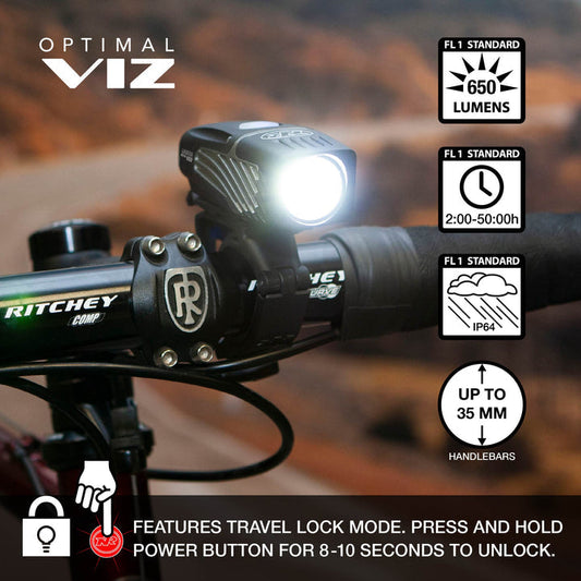 NiteRider Lumina Micro 650 / Vmax+ 150 Light Set