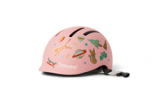 Thousand JR Toddler Helmet, Plush Pink