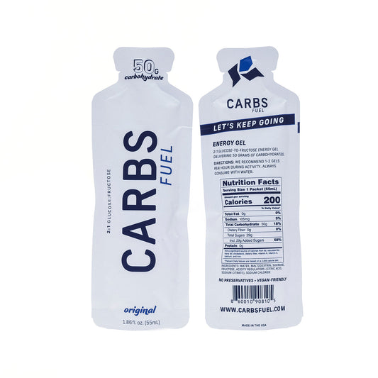 Carbs Fuel 50g Energy Gels 18ct Box Original