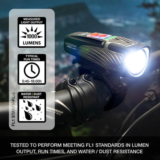NiteRider Lumina Pro 1000 / Vmax+ 150 Light Set