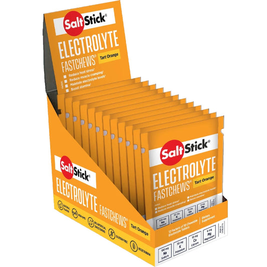 SaltStick FastChews 10ct Packets (Box of 12) Orange